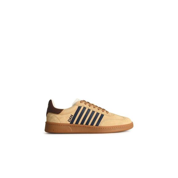 DSQUARED2 'Boxer' Beige Suede Sneakers